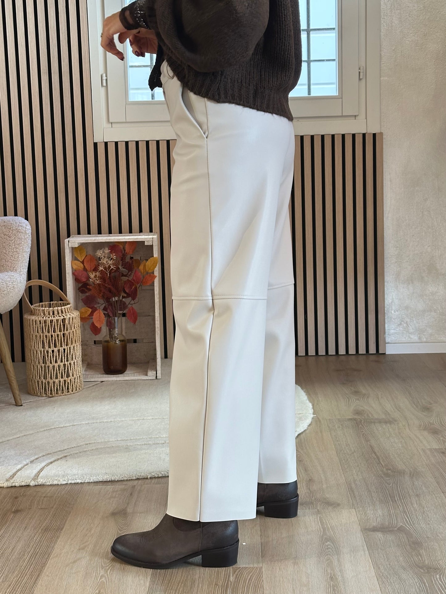 Panta ecopelle burro