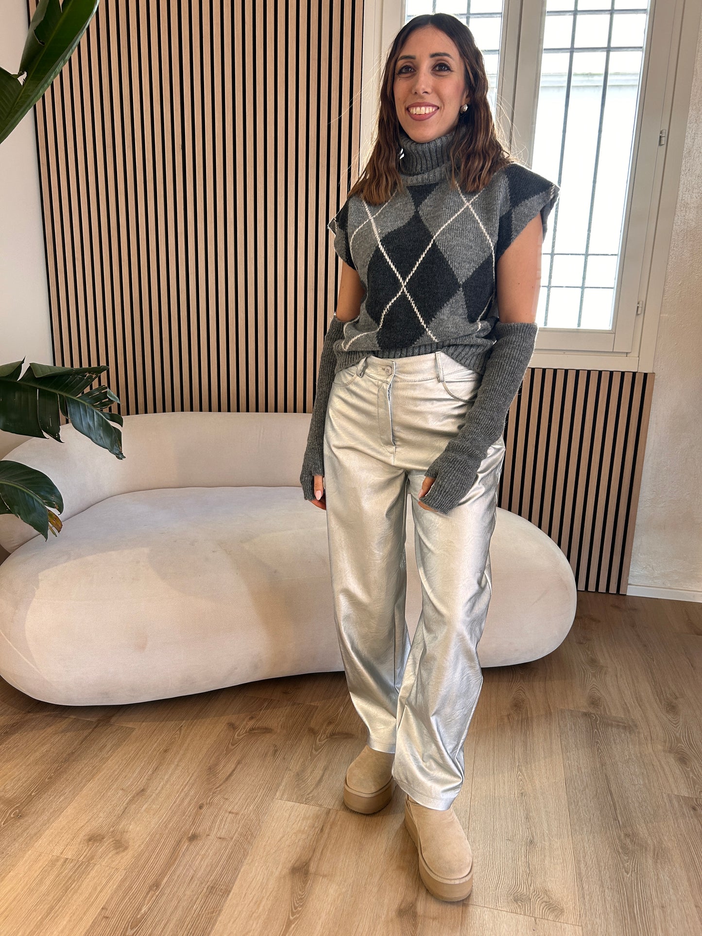 Pantalone argento