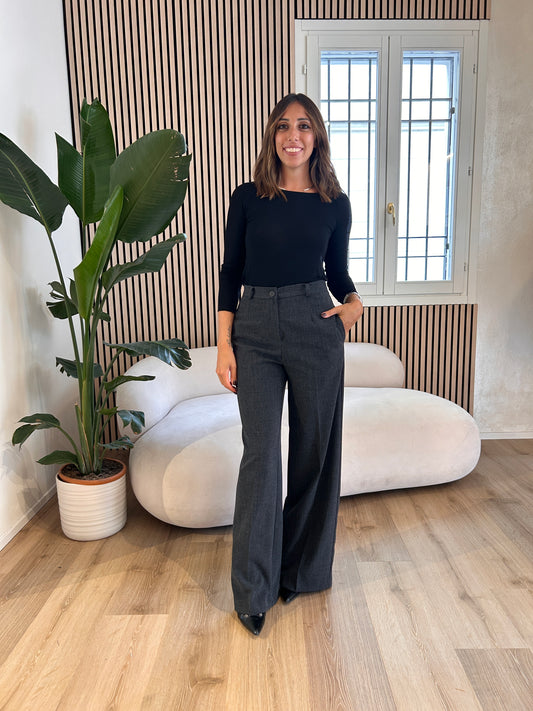 Pantalone grigio mélange