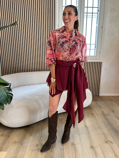 Camicia fantasia cashmere