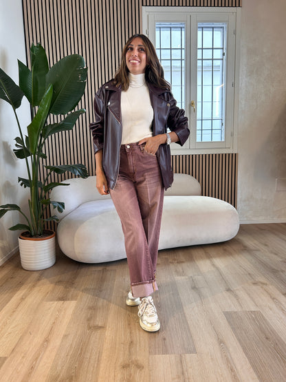 Jeans Mandy bordeaux