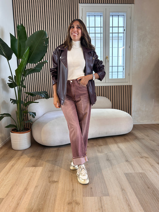 Jeans Mandy bordeaux