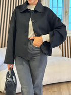 Cappotto outdoor corto nero