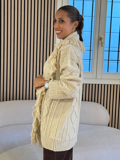 Cardigan frange