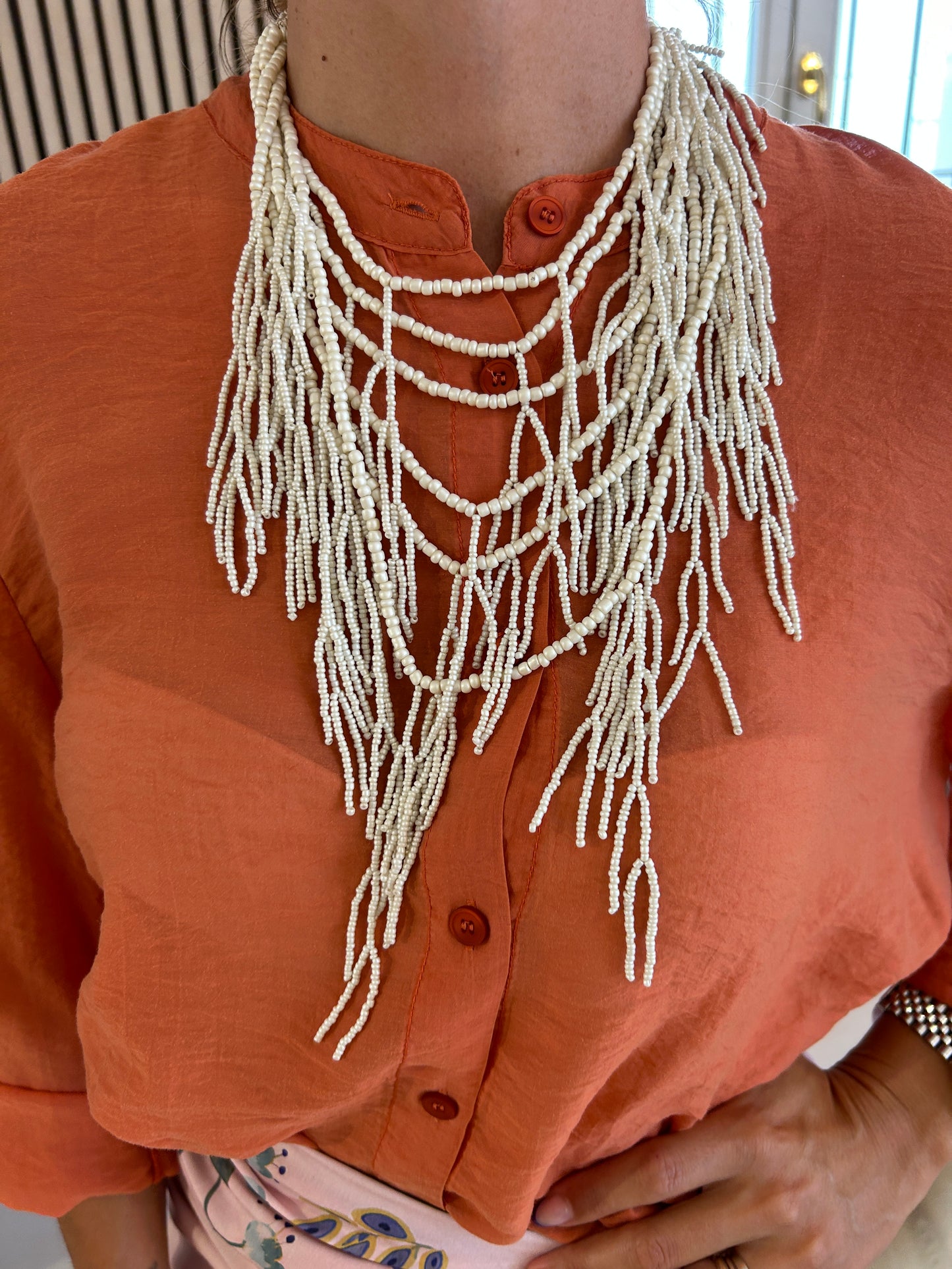 Collana corallo panna