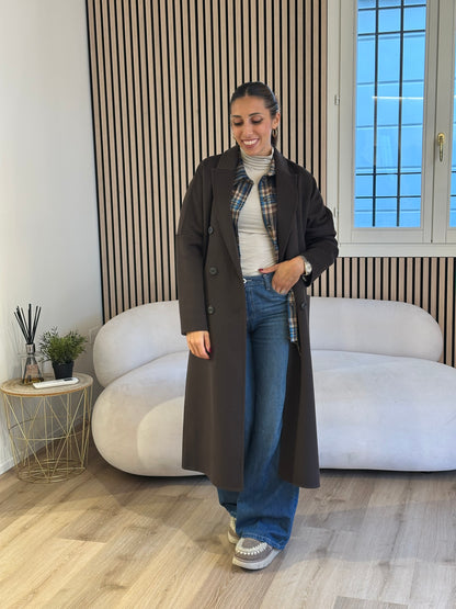 Cappotto doppiopetto handmade moro