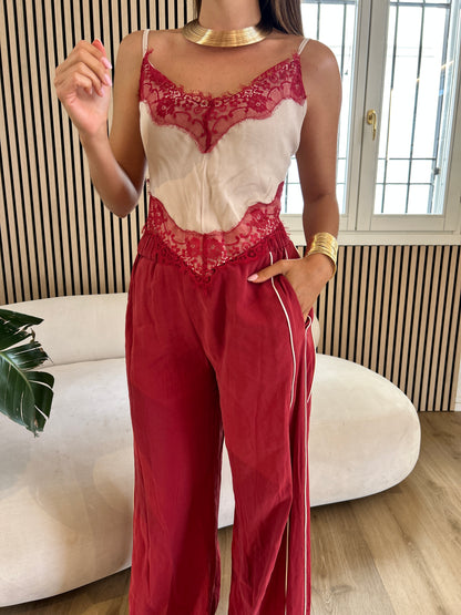 Pantalone rosso banda