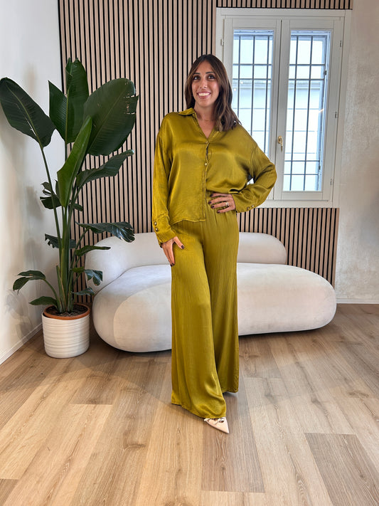 Pantalone 100% viscosa olio