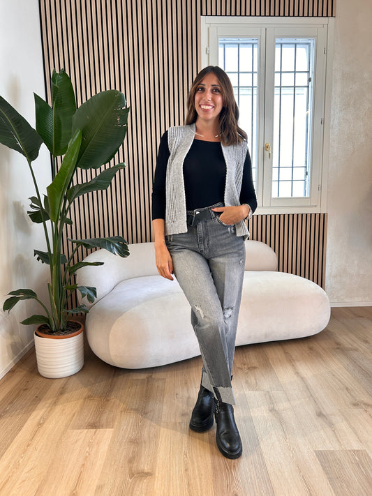 Jeans Mandy grigio