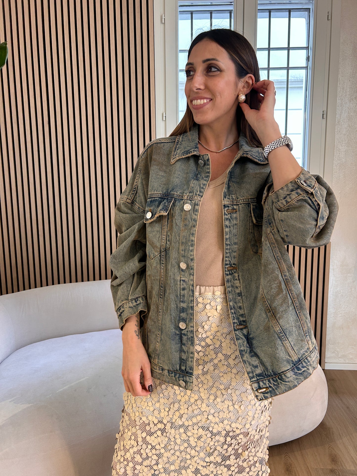 Giubbino over spennellato