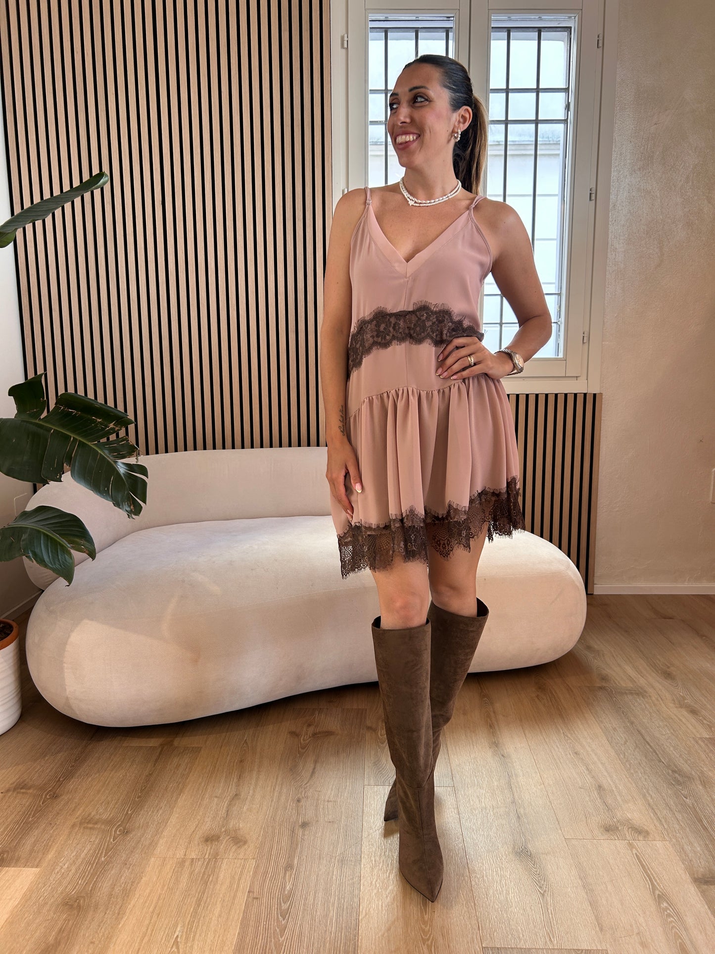 Mini abito sottoveste