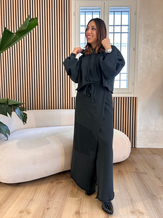 Gonna portafoglio felpa