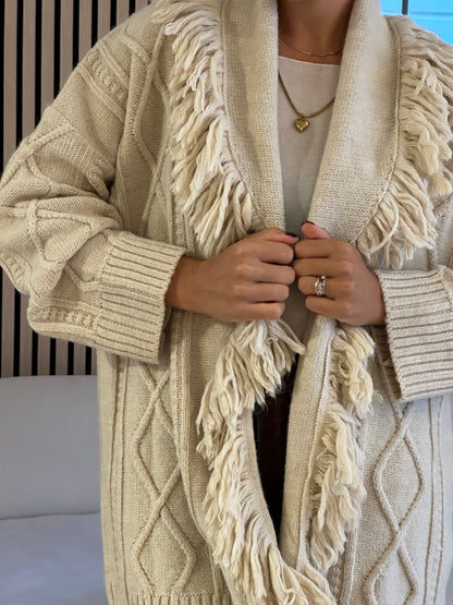 Cardigan frange