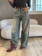 Jeans bella con strass