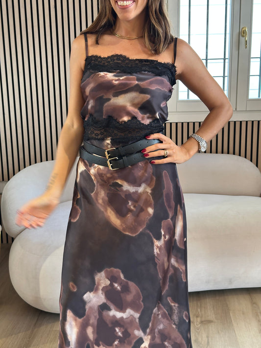 Top fantasia con pizzo