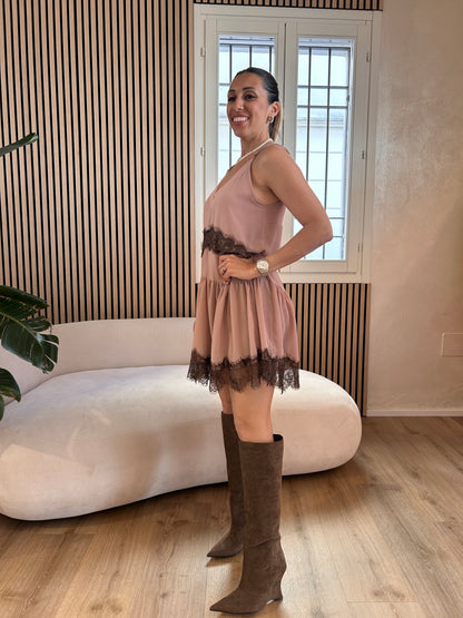 Mini abito sottoveste