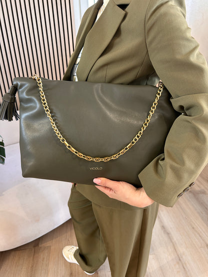 Borsa Tassel Bag militare