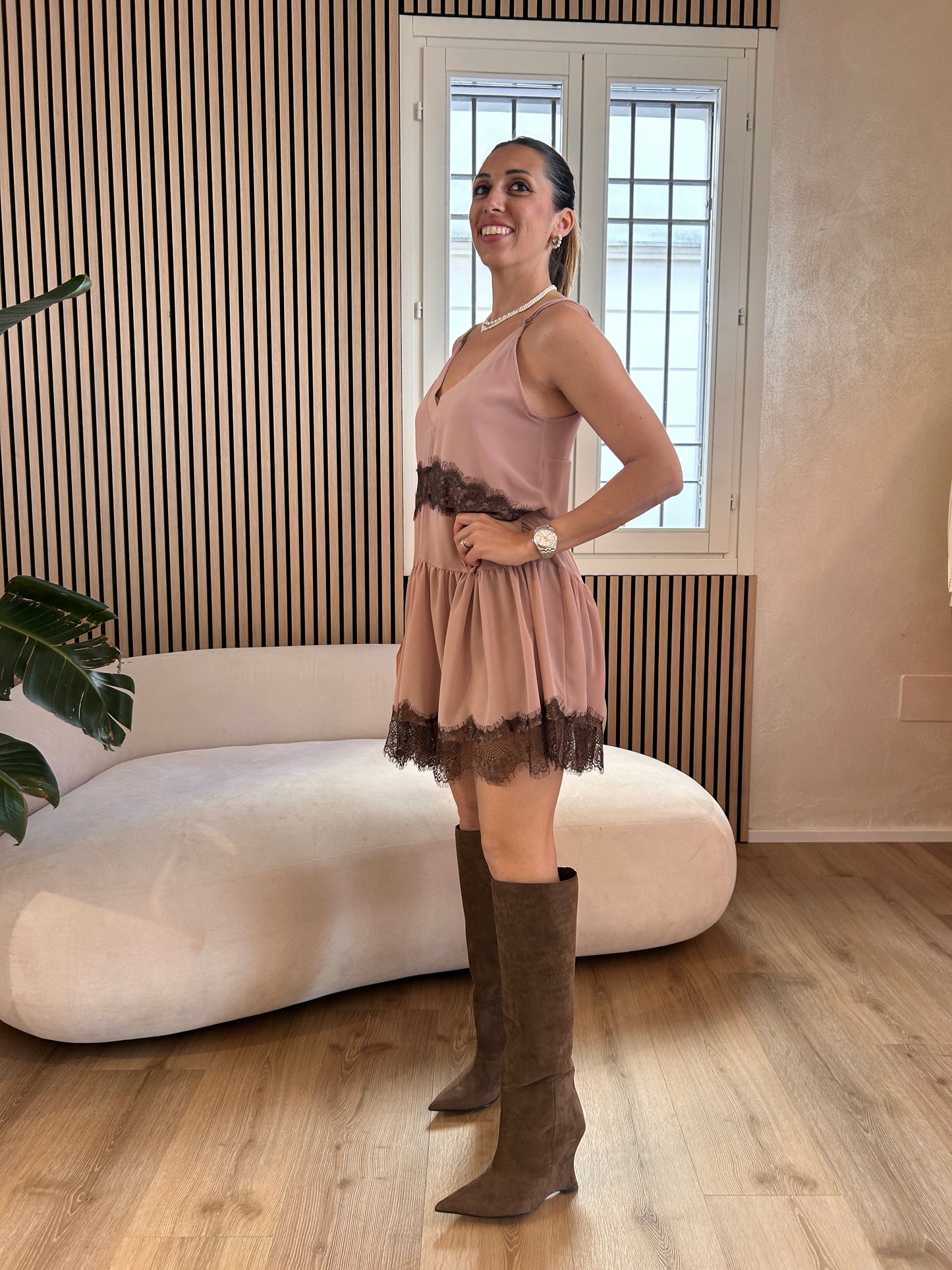Mini abito sottoveste