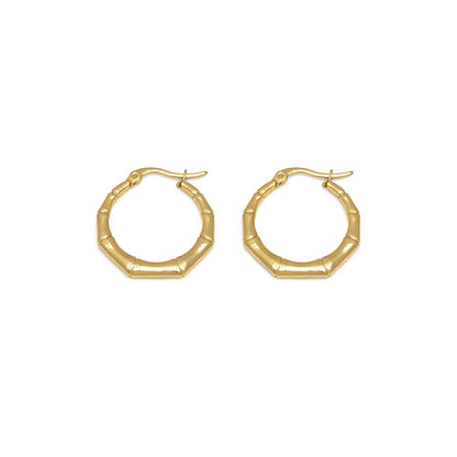 Orecchini hoops bamboo