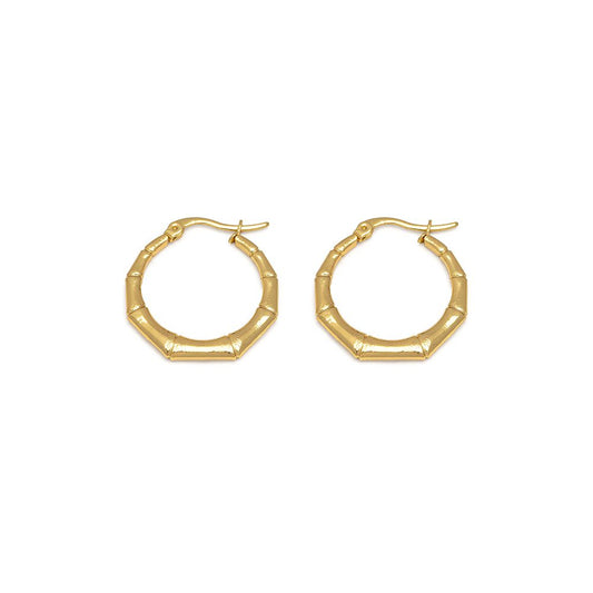 Orecchini hoops bamboo