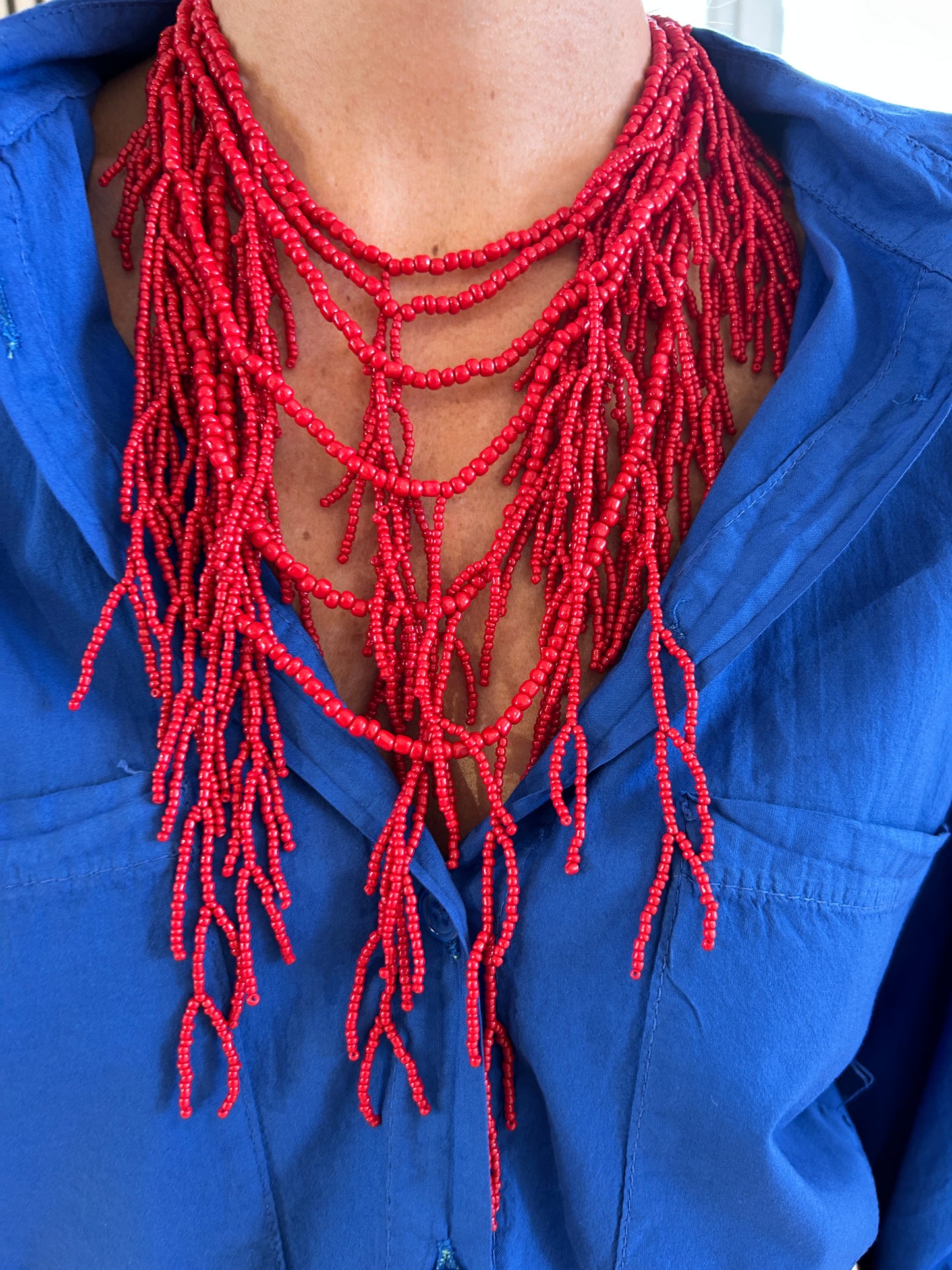 Collana corallo rosso