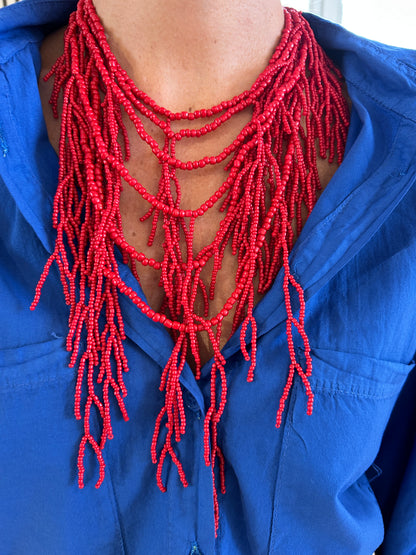Collana corallo rosso