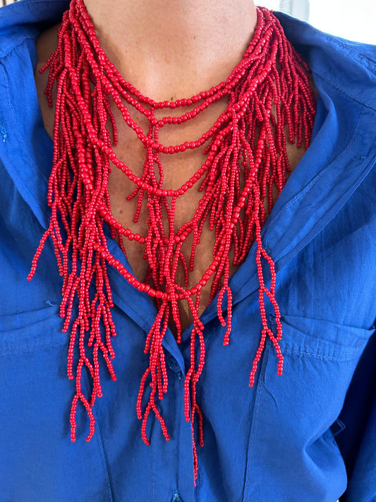 Collana corallo rosso