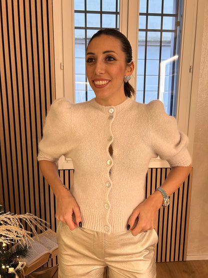 Giacchina manica palloncino avorio