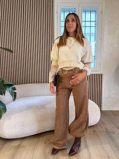 Jeans Bella cammello