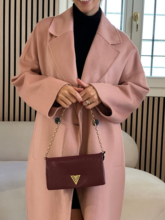 Cappotto doppiopetto handmade cipria