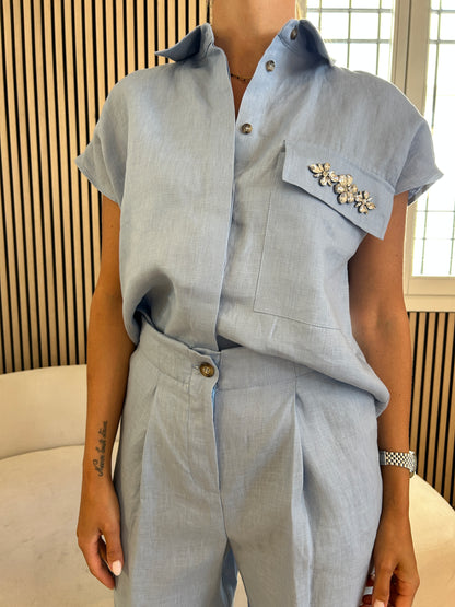Camicia celeste