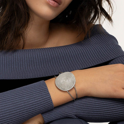 Bracciale fascia spirale torchon