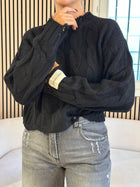 Maglia corta c/trecce e rotture