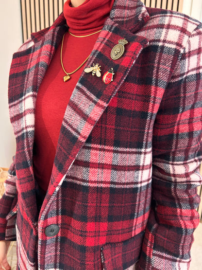 Giacca fantasia con spille