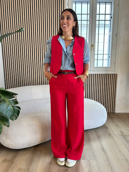Pantalone ciliegia