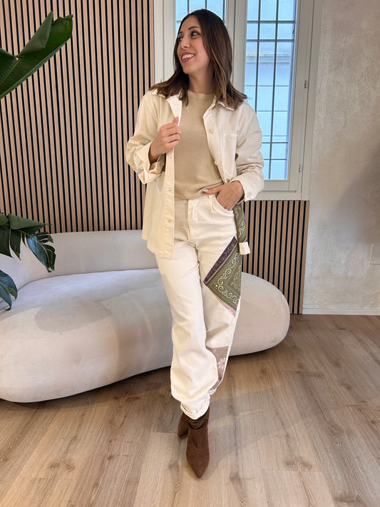 Girocollo manica corta Lino