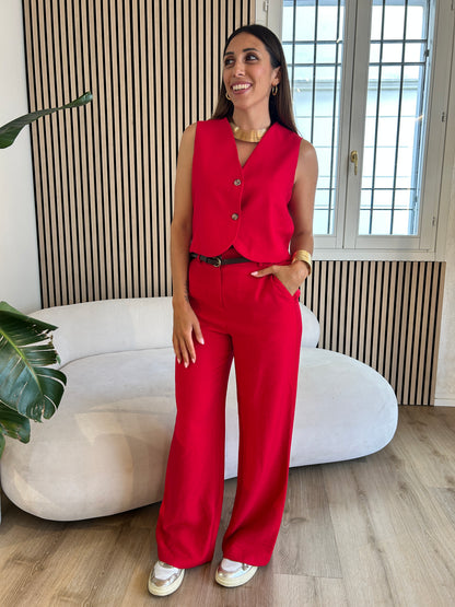 Pantalone ciliegia