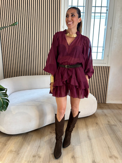 Abito corto vino