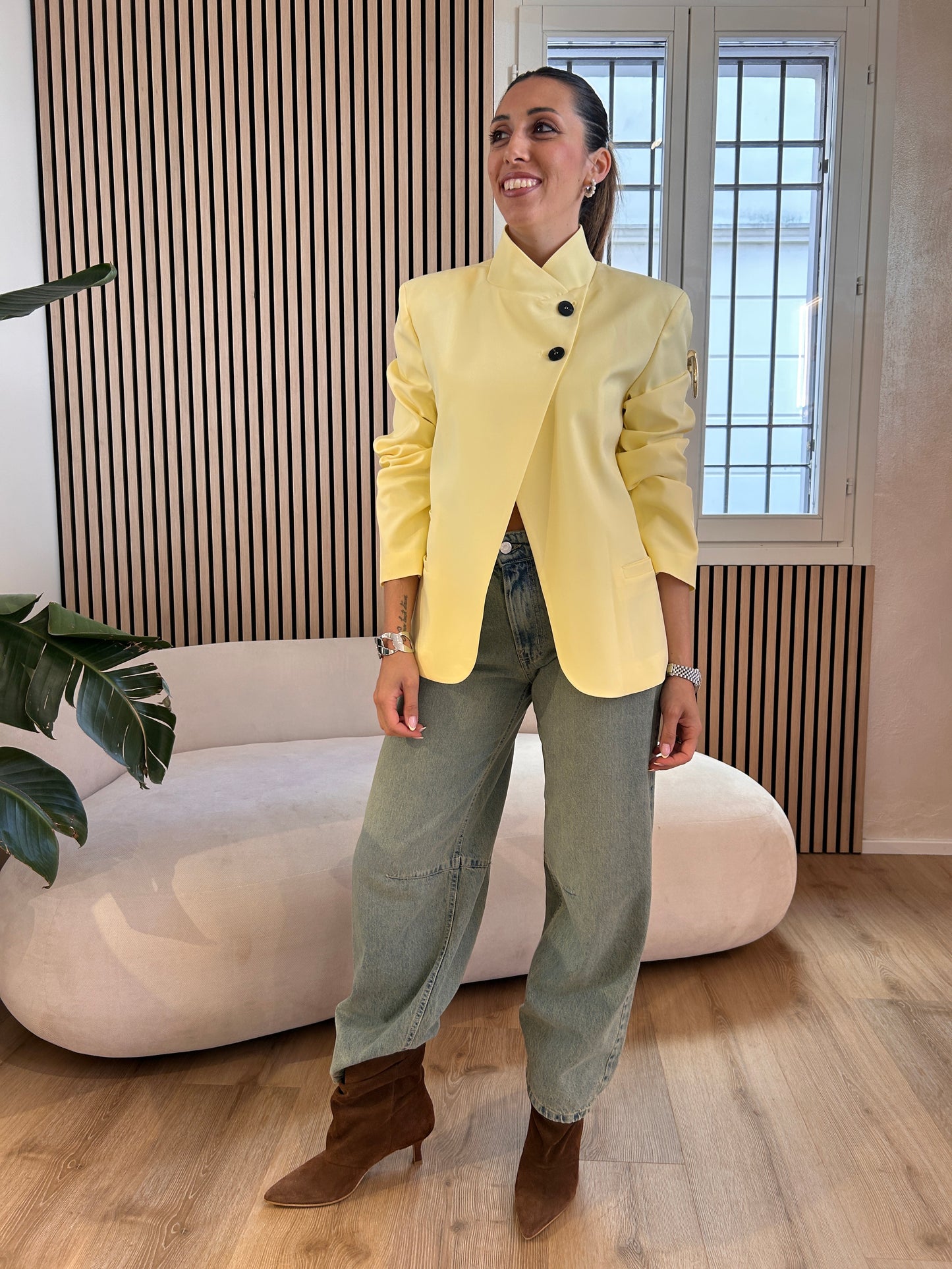 Giacca coreana giallo