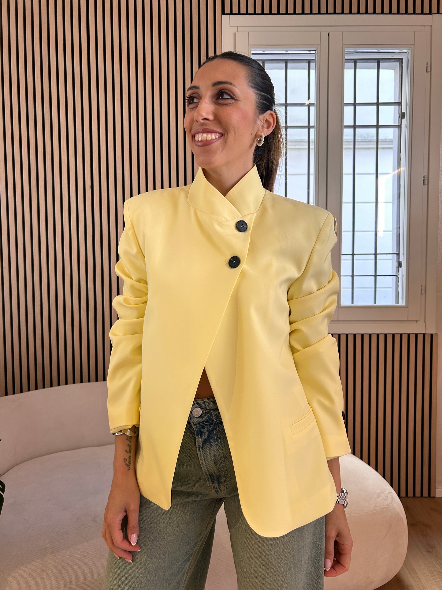 Giacca coreana giallo