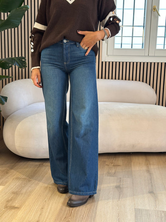 Jeans tela Tencel blu denim