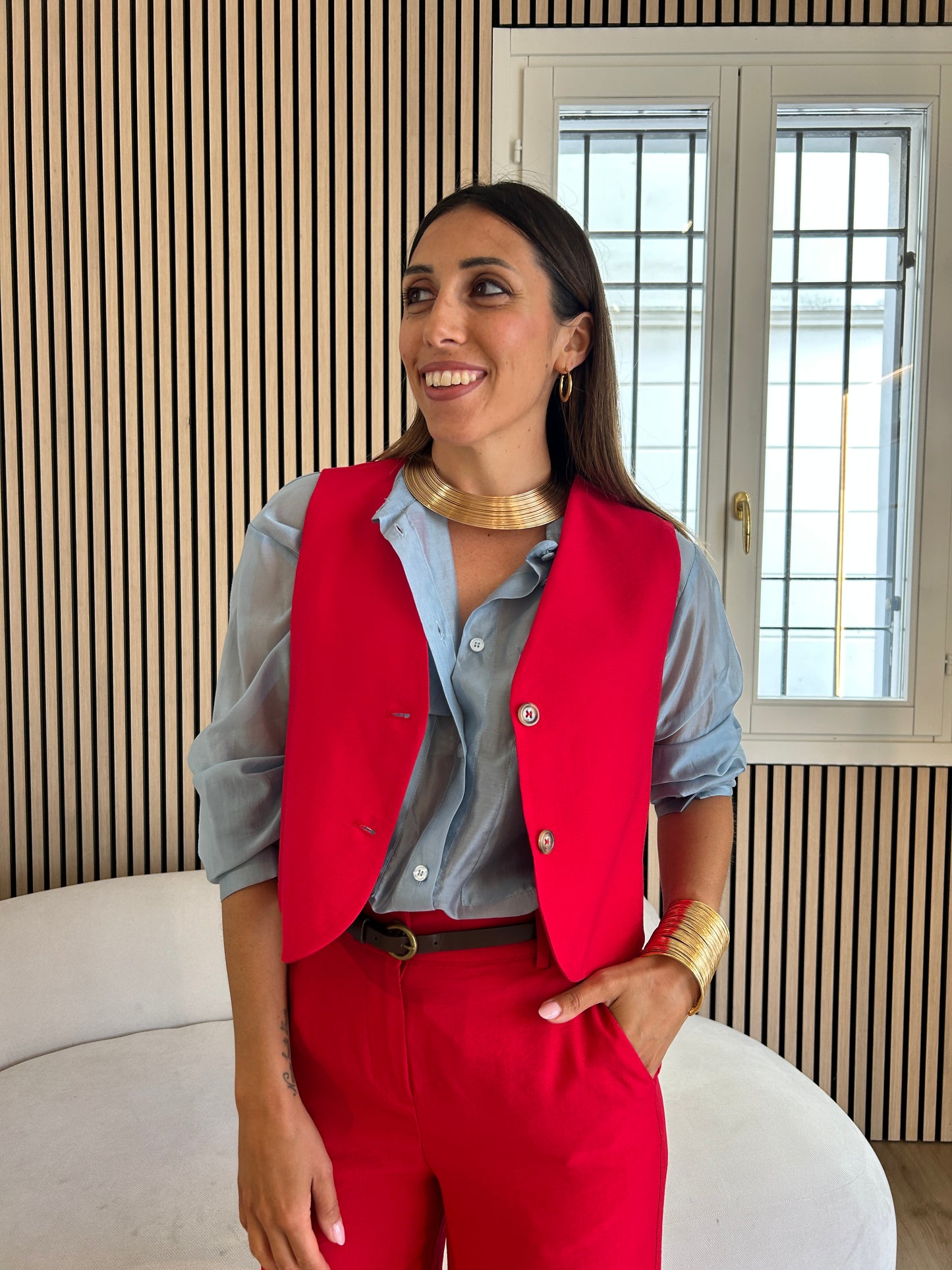 Gilet ciliegia