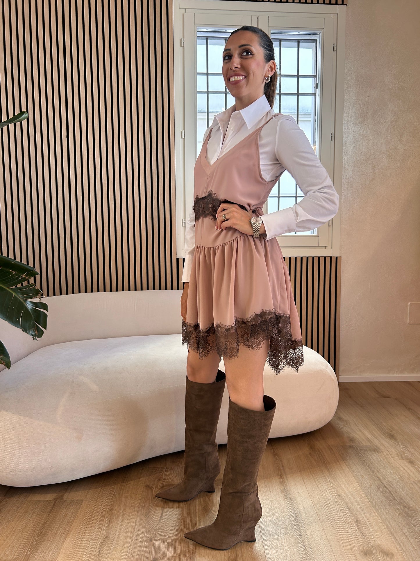 Mini abito sottoveste