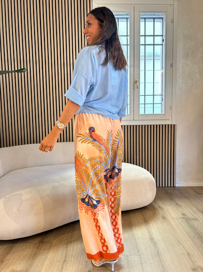 Pantalone pavoni e tabacco