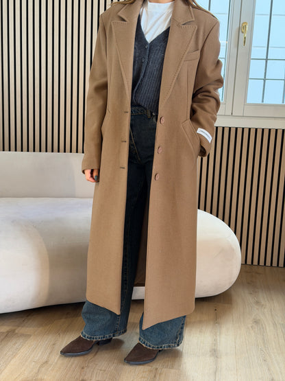 Cappotto lungo in panno