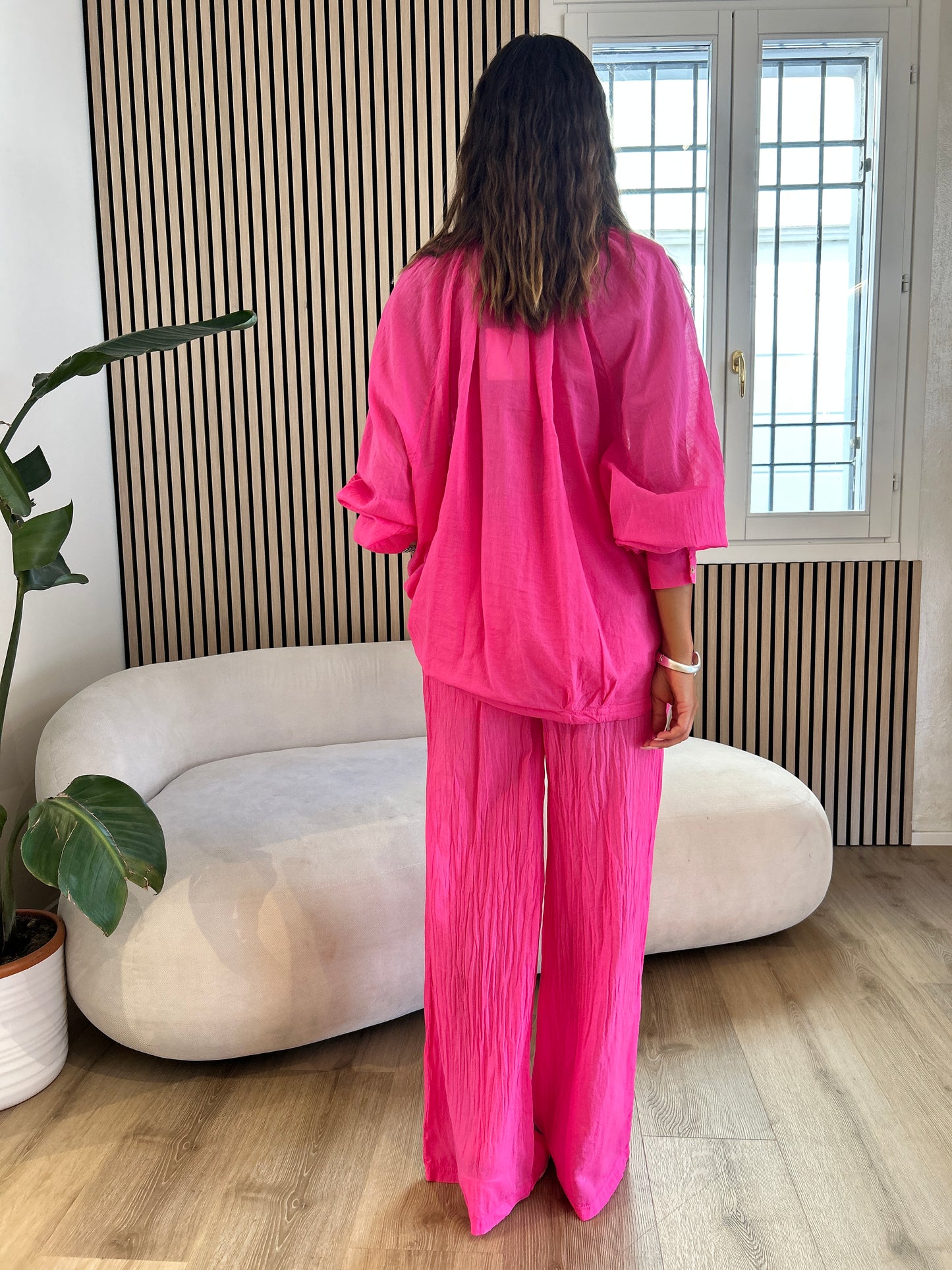 Coordinato lungo fucsia