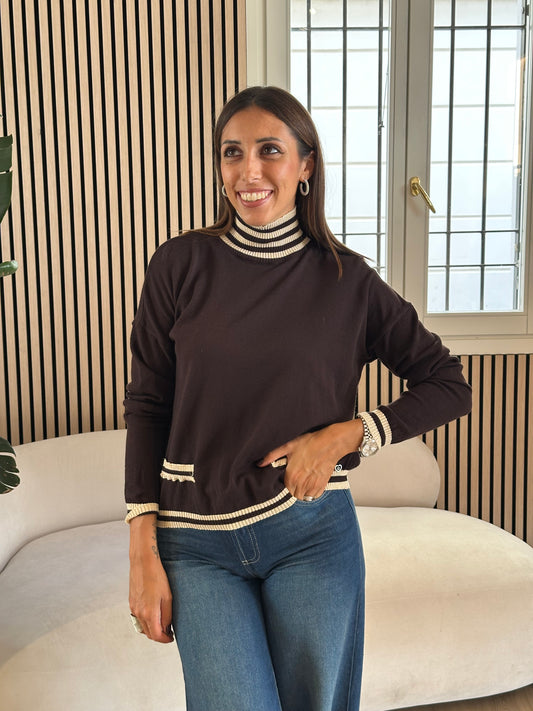 Dolcevita righe bicolor