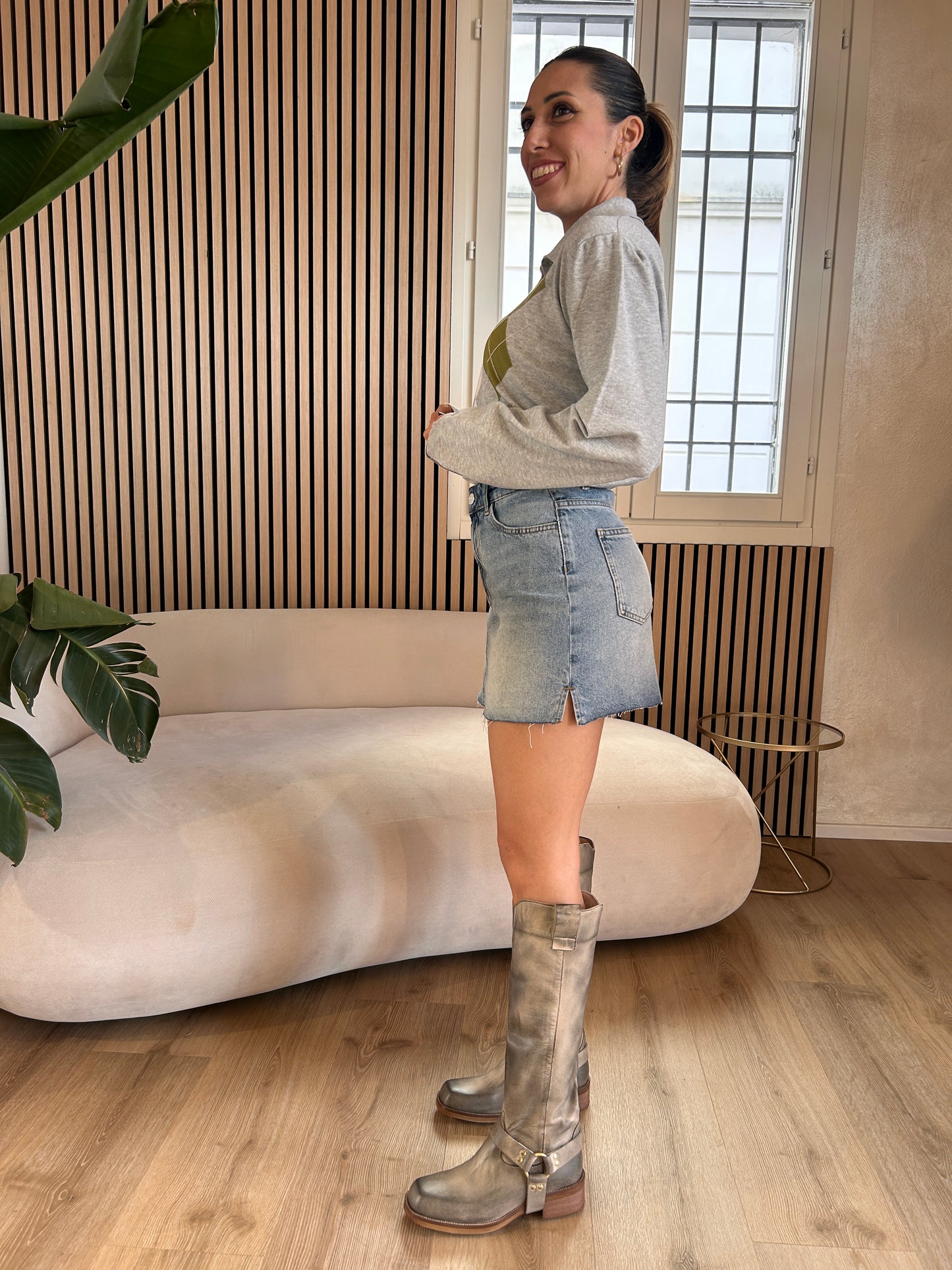 Minigonna in denim