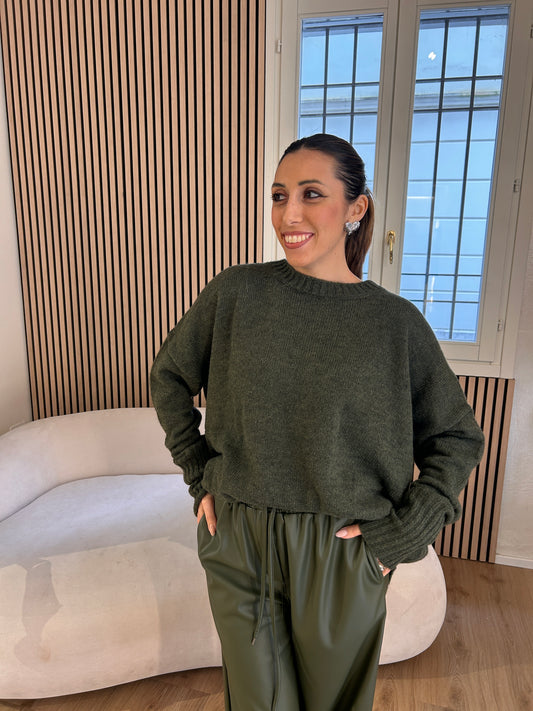 Maglia girocollo over