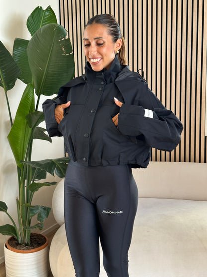 Giubbino in cotone tecnico full zip